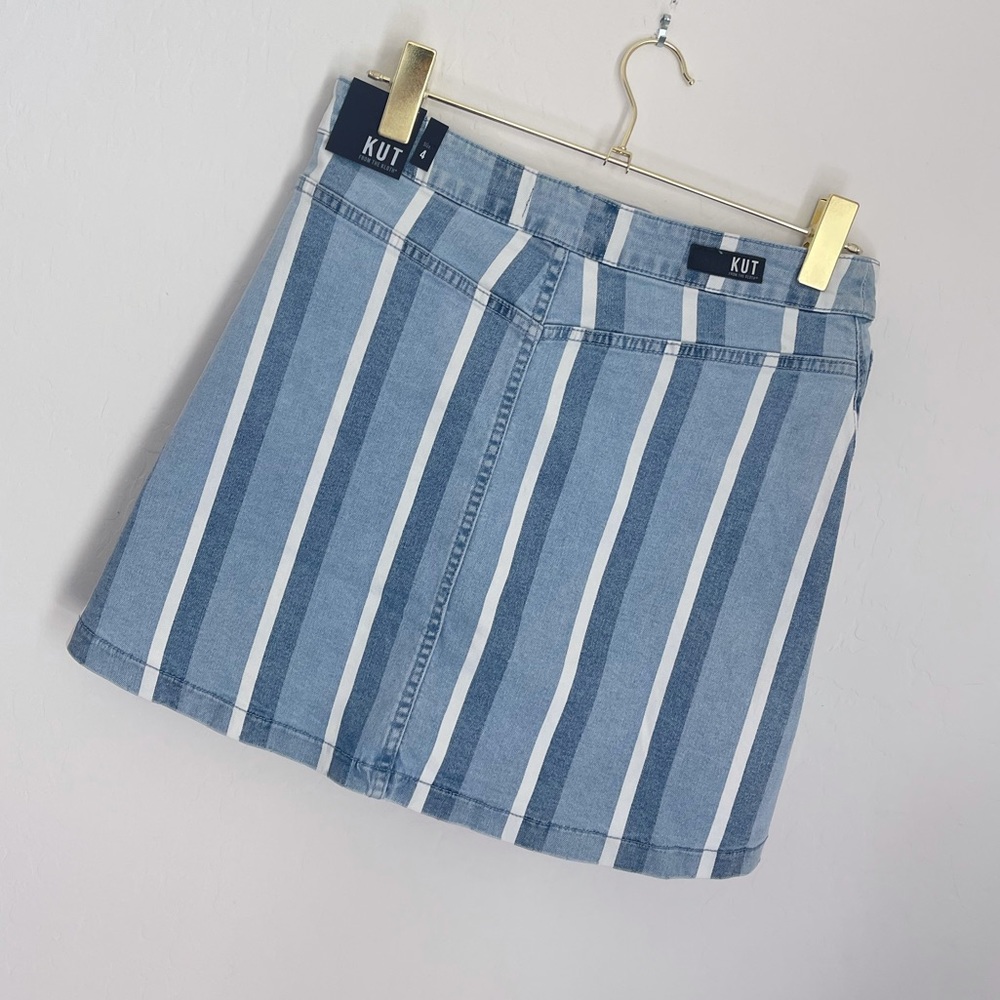 Kut From The Kloth Connie Asymmetrical Denim Skirt - Picture 5 of 6
